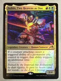 MTG / Isshin, Two Heavens as One / NEO / #224 / FOIL / Rare / NM - Image 1