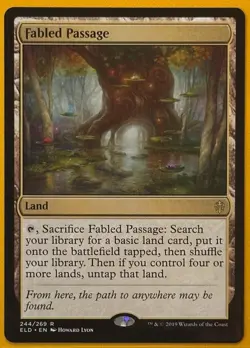 MTG {Fabled Passage} Throne of Eldraine #244/269 Regular Rare LP - Image 1