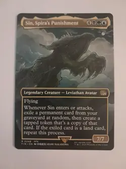 Sin, Spira's Punishment Borderless NM/M FFX Magic the Gathering MTG - Image 1