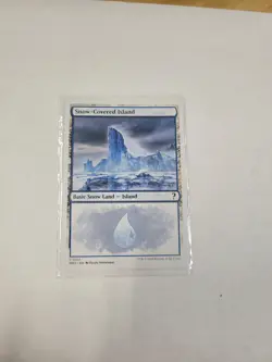 Snow-Covered Island (White Border) Mystery Booster 2 Magic MTG MB2 - Image 1