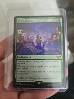 Elven Chorus 160 Lord Rings Tales Middle-Earth Magic MTG LTR PACK FRESH  - Image 2