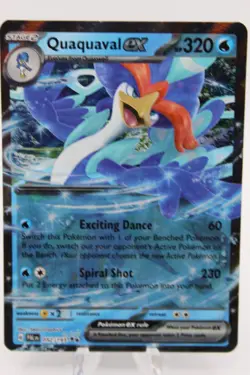Pokemon TCG Paldea Evolved Quaquaval EX 052/193 - Near Mint - Holo - Image 1