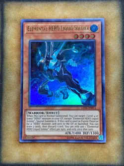 Yugioh Elemental HERO Liquid Soldier LED6-EN013 Ultra Rare NM - Image 1