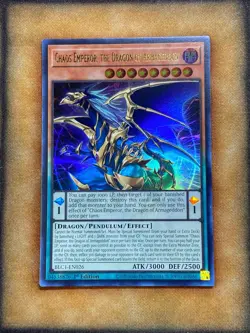 Yugioh Chaos Emperor, the Dragon of Armageddon BLC1-EN026 Ultra Rare 1st GOLD NM - Image 1