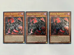 3x Bystial Baldrake (Playset) BLMR-EN069 Ultra Rare 1st Ed NM Yugioh! - Image 1