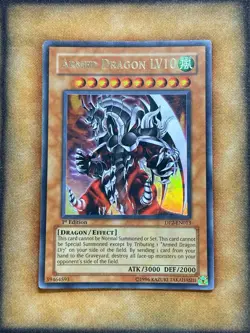 Yugioh Armed Dragon LV10 DP2-EN013 Ultra Rare 1st Ed LP - Image 1