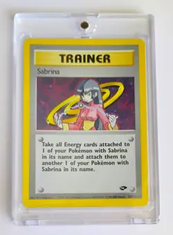 Sabrina 20/132 Gym Challenge Unlimited Holo Rare Pokemon Card  NM - Image 1