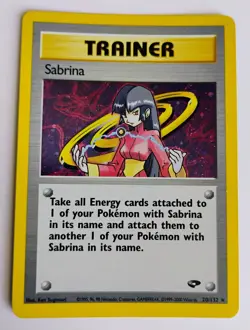 Sabrina 20/132 Gym Challenge Unlimited Holo Rare Pokemon Card  NM - Image 3