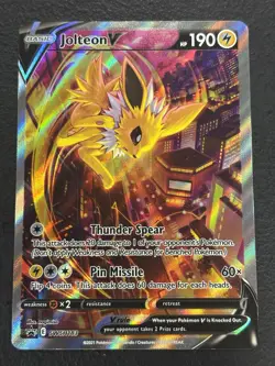 Pokemon TCG Jolteon V SWSH183 SWSH: Sword & Shield Promo Card Holo - Image 1