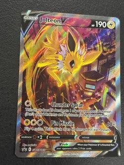 Pokemon TCG Jolteon V SWSH183 SWSH: Sword & Shield Promo Card Holo - Image 3