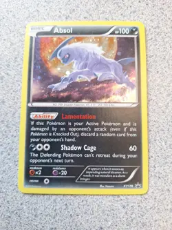 PokÃ©mon TCG Absol XY178 Black Star Promo Cosmo Holo Card LP - Image 1