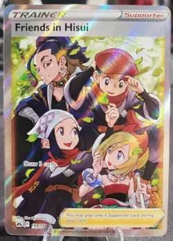 Friends in Hisui Crown Zenith Holo Ultra Rare PokÃ©mon TCG Card 148/159 PSA 10 - Image 1