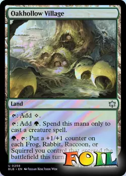 Oakhollow Village 0258 MTG Bloomburrow Uncommon NP Foil - Image 1