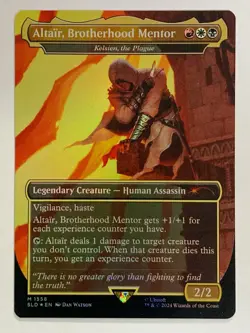 Altair Brotherhood Mentor 1558 Rainbow Foil Secret Lair MTG Assassin's Creed  NM - Image 1