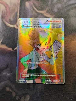 2013 POKEMON B&W PLASMA FREEZE PROFESSOR JUNIPER 116/116 FULL ART  - Image 1