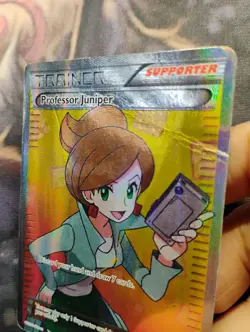 2013 POKEMON B&W PLASMA FREEZE PROFESSOR JUNIPER 116/116 FULL ART  - Image 2