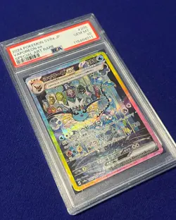 PSA 10 Vaporeon ex #205 Terastal Festival Japanese Pokemon 2024 GEM MINT - Image 2