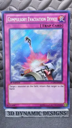 | Yugioh Compulsory Evacuation Device LCJW-EN295 1st Secret Rare NM ðŸ”¥ | - Image 1