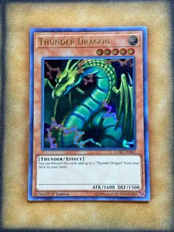 Yugioh Thunder Dragon LCKC-EN067 Ultra Rare 1st Ed LP - Image 1