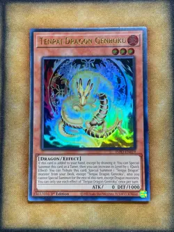 Yugioh Tenpai Dragon Genroku INFO-EN019 Ultra Rare 1st Ed NM - Image 1