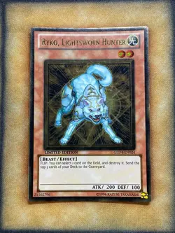 Yugioh Ryko, Lightsworn Hunter GLD4-EN024 Gold Rare Limited Edition LP - Image 1