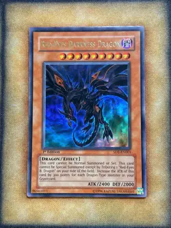 Yugioh Red-Eyes Darkness Dragon SD1-EN001 Ultra Rare 1st Ed NM - Image 1
