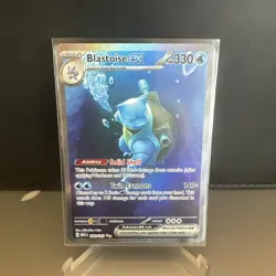 PokÃ©mon TCG Blastoise EX Full Art Holo Card 200/165 Scarlet & Violet 151 Series - Image 1