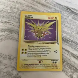 Zapdos 16/102 Shadowless Base Set Holo Rare 1999 Vintage Pokemon TCG Card - Image 1