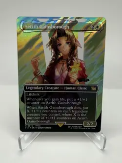 MTG English Aerith Gainsborough (Borderless) (Surge Foil) NM Foil - Image 1