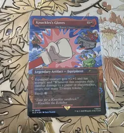 MTG Sonic x Secret Lair Knuckle's Gloves (The Reaver Cleaver) 2095 Foil - Image 1