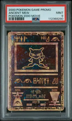 2000 Pokemon Movie Promo Ancient Mew Holo PSA 9 MINT - Image 1