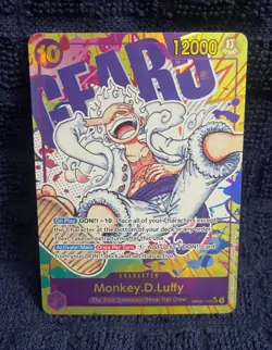 One Piece 2023 Awakening Monkey D Luffy OP05-119 SEC Alt Art ENGLISH Card - Image 1