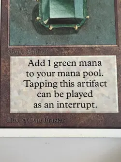 Mox Emerald Magic: The Gathering Power 9 Unlimited Card - Image 6