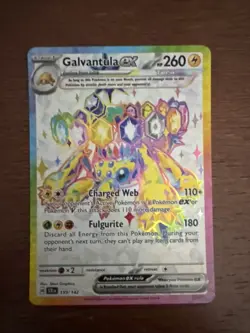 PokÃ©mon TCG Galvantula EX 159/142 Stellar Crown Holo Card 2024 - Image 1