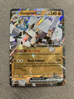 PokÃ©mon Garganacl EX TCG Stellar Crown Holo Double Rare Card 089/142 Sv07 - Image 1