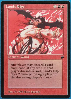 Land's Edge Legends HEAVILY PLD Red Rare MAGIC MTG CARD (ID# 498479) ABUGames - Image 1