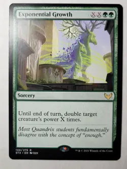 Exponential Growth STRIXHAVEN Regular School of Mages Rare STX 130 mtg NM/M - Image 1