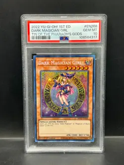 Yugioh PSA 10 GEM MT Dark Magician Girl MP22-EN268 Secret Rare 1st Edition #4317 - Image 1
