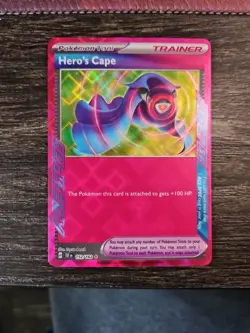 PokÃ©mon TCG Hero's Cape 152/162 Temporal Forces Ace Spec Rare Holo Card - Image 1