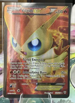 PokÃ©mon TCG Victini EX Full Art Ultra Rare Holo Card 131/135 Plasma Storm - Image 1