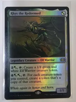 Mtg - Rhys the Redeemed (Foil) - Double Masters (2XM) - Rare - NM - Image 1