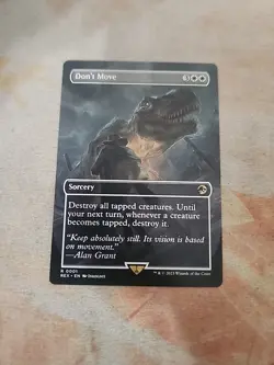 Don't Move Borderless Universes Beyond Jurassic World MTG NM - Image 1