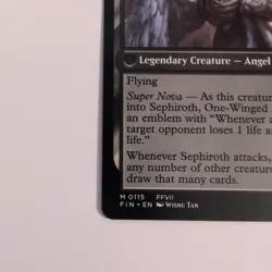 MTG Sephiroth Fabled Soldier/One Winged Angel #0115 Final Fantasy M/NM - Image 4