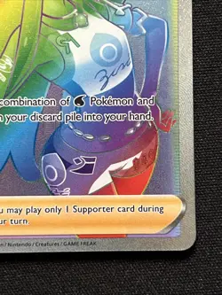 Nessa 196/185 Rainbow Rare - 2020 Pokemon Vivid Voltage NM - Image 3