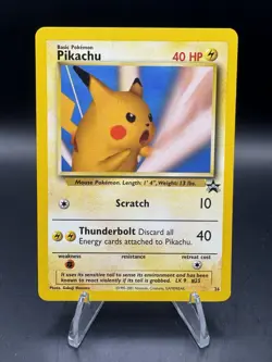 Pokemon TCG - Pikachu #26 Non-Holo Black Star (SNAP) Promo - Image 1