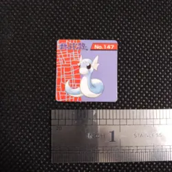 Dratini Pokemon Bros Card Mini Game Boy Anime Nintendo Japanese Japan No.147 - Image 2