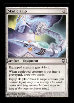 MTG Skullclamp LP Light Play Darksteel [64] - Image 1