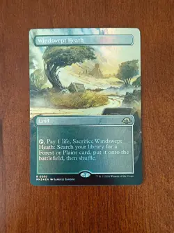 MTG English Windswept Heath (Borderless) Foil Modern Horizons 3 - Image 1