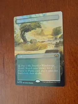 MTG English Windswept Heath (Borderless) Foil Modern Horizons 3 - Image 2