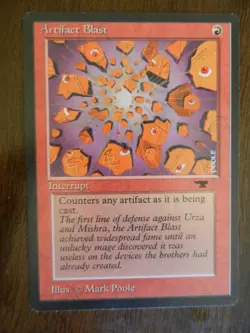 3x MTG - Artifact Blast - Antiquities - Light Play - Common - Image 2